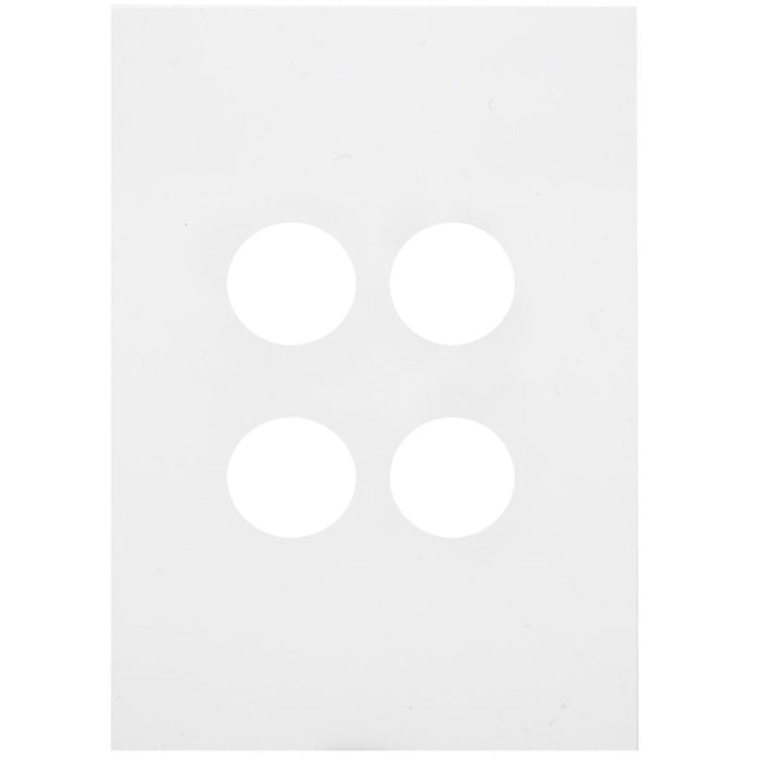 Hager Finesse 4 Gang Switch Cover