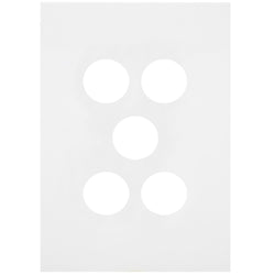 Hager Finesse 5 Gang Switch Cover