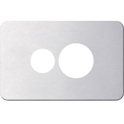 Hager Silhouette 1G Socket Cover Aluminium