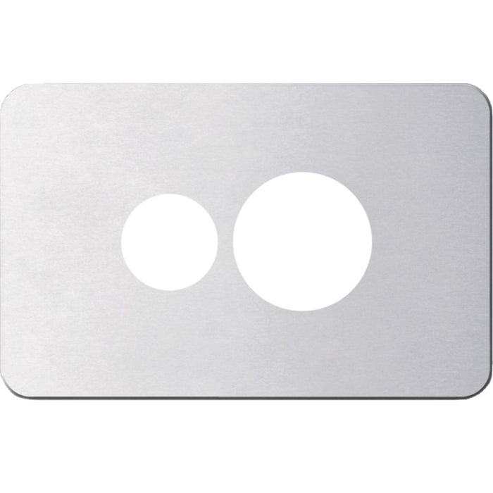 Hager Silhouette 1G Socket Cover Aluminium
