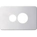 Hager Silhouette 1G Socket Cover Aluminium