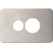 Hager Silhouette 1G Socket Cover Stainless Steel