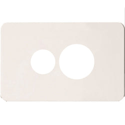 Hager Silhouette 1G Socket Cover Matt White
