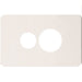 Hager Silhouette 1G Socket Cover Matt White