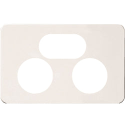 Hager Silhouette 2G Socket Cover Matt White