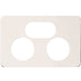 Hager Silhouette 2G Socket Cover Matt White