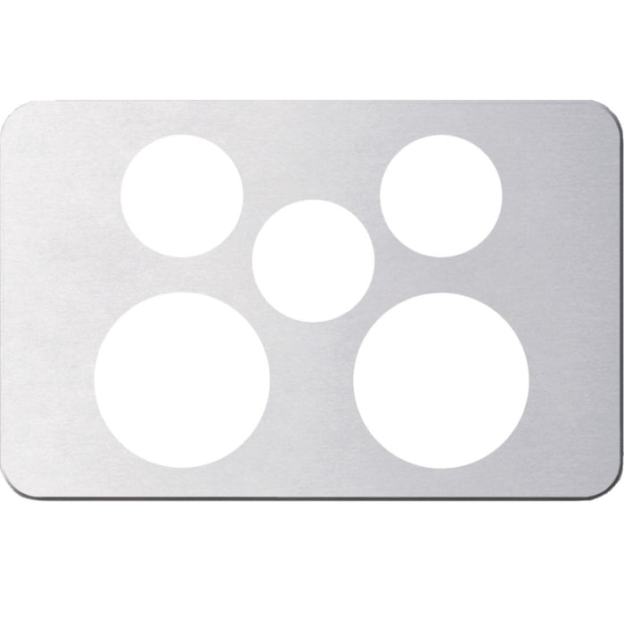Hager Silhouette 2G Socket + Switch Cover Aluminium