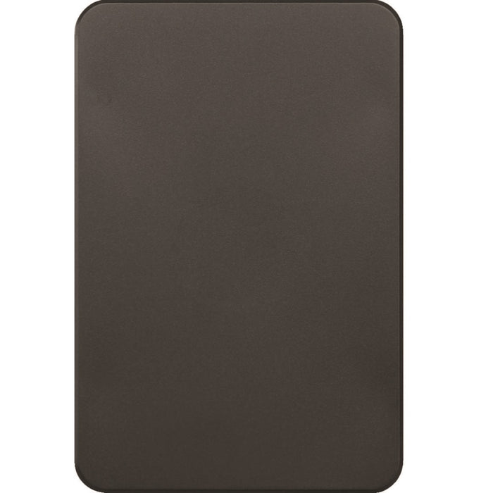 Hager Blank Cover Plate Matt Black