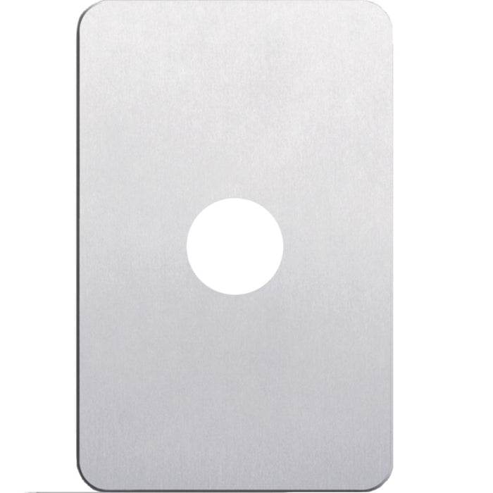 Hager Silhouette 1G Switch Cover Aluminium