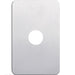Hager Silhouette 1G Switch Cover Aluminium
