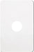 Hager Silhouette 1G Switch Cover Matt White