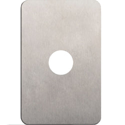 Hager Silhouette 1G Switch Cover Stainless Steel