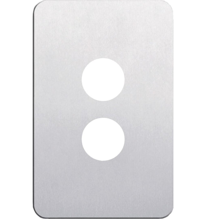 Hager Silhouette 2G Switch Cover Aluminium