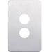 Hager Silhouette 2G Switch Cover Aluminium
