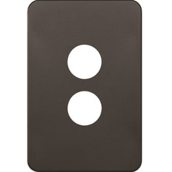Hager Silhouette 2G Switch Cover Matt Black