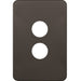 Hager Silhouette 2G Switch Cover Matt Black