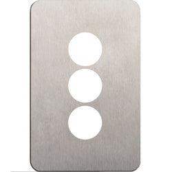 Hager Silhouette 3G Switch Cover Stainless Steel