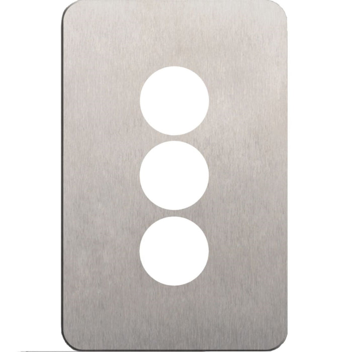 Hager Silhouette 3G Switch Cover Stainless Steel