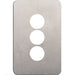 Hager Silhouette 3G Switch Cover Stainless Steel
