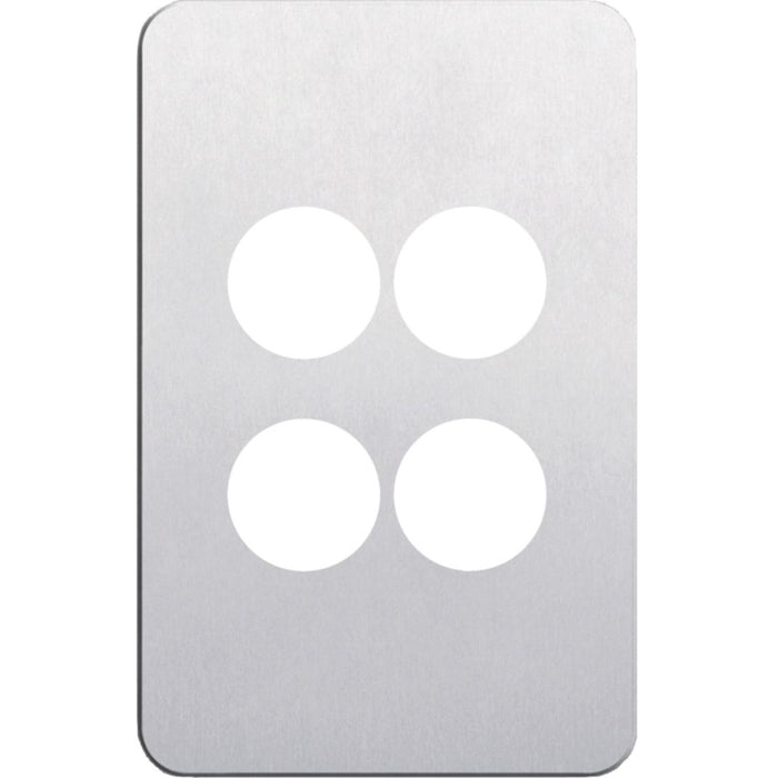 Hager Silhouette 4G Switch Cover Aluminium