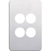 Hager Silhouette 4G Switch Cover Aluminium