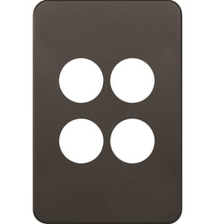 Hager Silhouette 4G Switch Cover Matt Black
