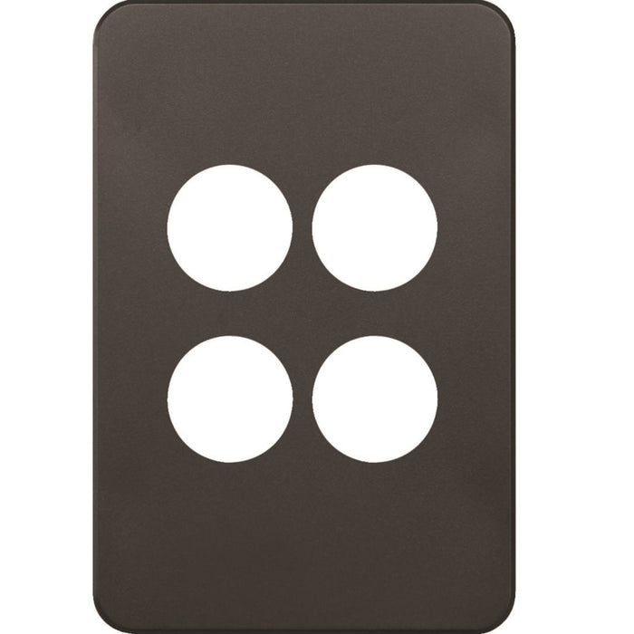 Hager Silhouette 4G Switch Cover Matt Black