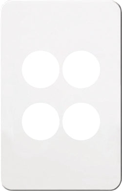 Hager Silhouette 4G Switch Cover Matt White