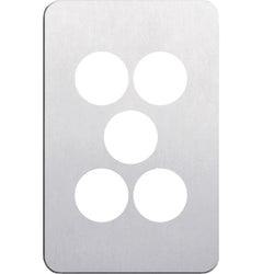 Hager Silhouette 5G Switch Cover Aluminium