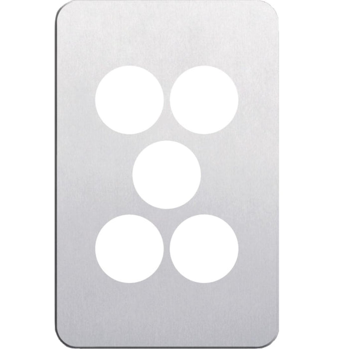 Hager Silhouette 5G Switch Cover Aluminium