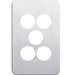 Hager Silhouette 5G Switch Cover Aluminium