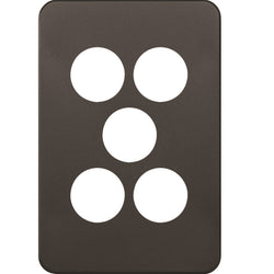 Hager Silhouette 5G Switch Cover Matt Black