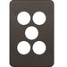 Hager Silhouette 5G Switch Cover Matt Black