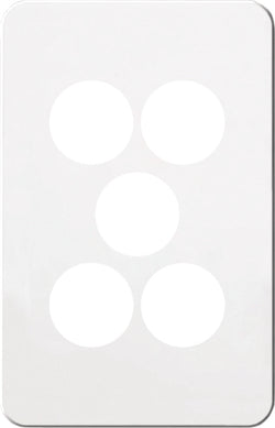Hager Silhouette 5G Switch Cover Matt White