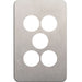 Hager Silhouette 5G Switch Cover Stainless Steel