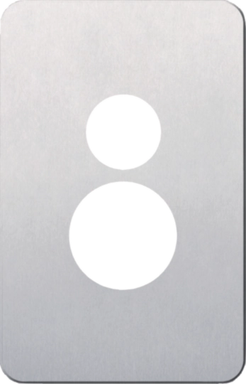Hager Silhouette Aluminium Cover For WBSP1VS