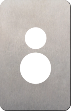 Hager Silhouette Stainless Steel Cover Suits Wbsp1Vs