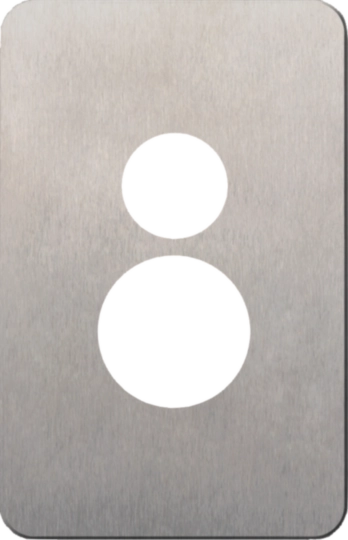 Hager Silhouette Stainless Steel Cover Suits Wbsp1Vs