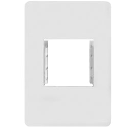 Hager Allure Accommodation Plate 2 Mod Matt White