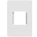 Hager Allure Accommodation Plate 2 Mod Matt White
