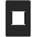 Hager Allure Accommodation Plate 2 Mod Matt Black