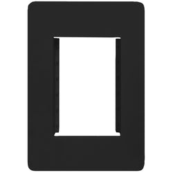 Hager Allure Accommodation Plate 3 Mod Matt Black