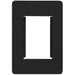 Hager Allure Accommodation Plate 3 Mod Matt Black