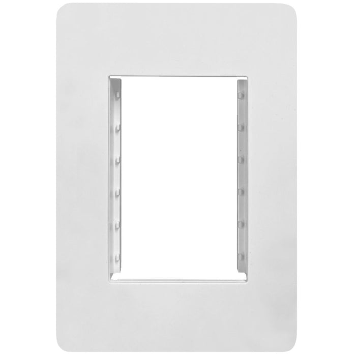 Hager Allure Accommodation Plate 3 Mod Matt White