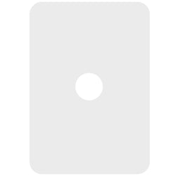 Hager Allure 1 Gang Switch Plate