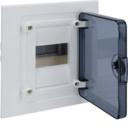 Hager Flush Enclosure 4 M Transparent Door