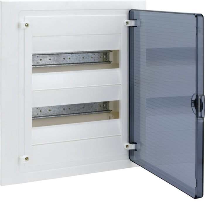 Hager Flush Enclosure 24 M Transparent Door