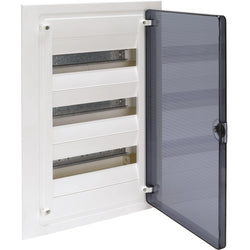 Hager Flush Enclosure 36 M Transparent Door