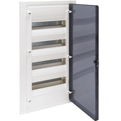 Hager Flush Enclosure 48 M Transparent Door