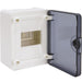 Hager Surface Enclosure 4 M Transparent Door
